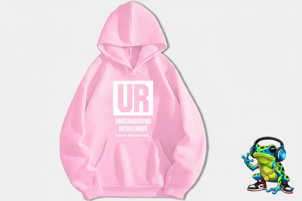 **JEFF MILS** Detroit Exclusive. Underground Resistance - Detroit Techno Pioneers. Jeff Mills and Robert Hood Exclusive Hoodie.