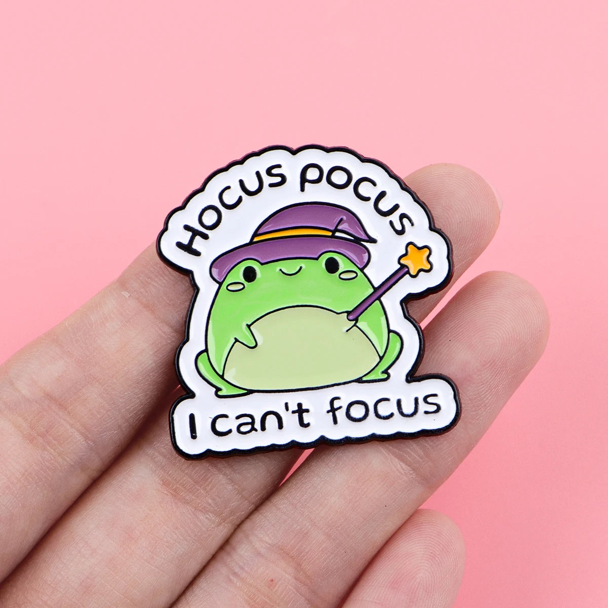 Raverfrog A.D.D. Magician Enamel Festival Pin