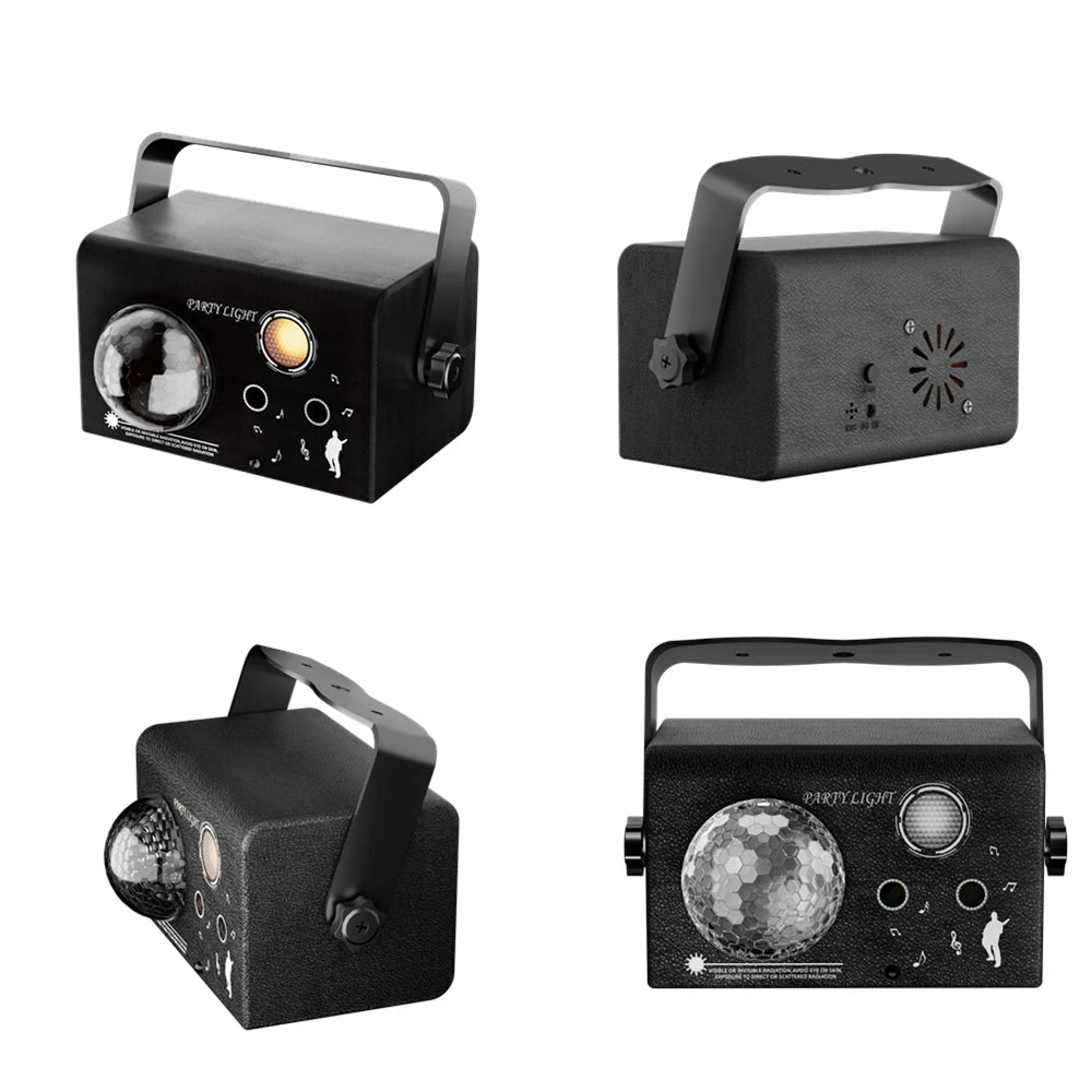Froggy Party Lights, Commercial Grade. Disco Light, Rgb 3 Lens Sound Activated Dj Strobe Stage Lights