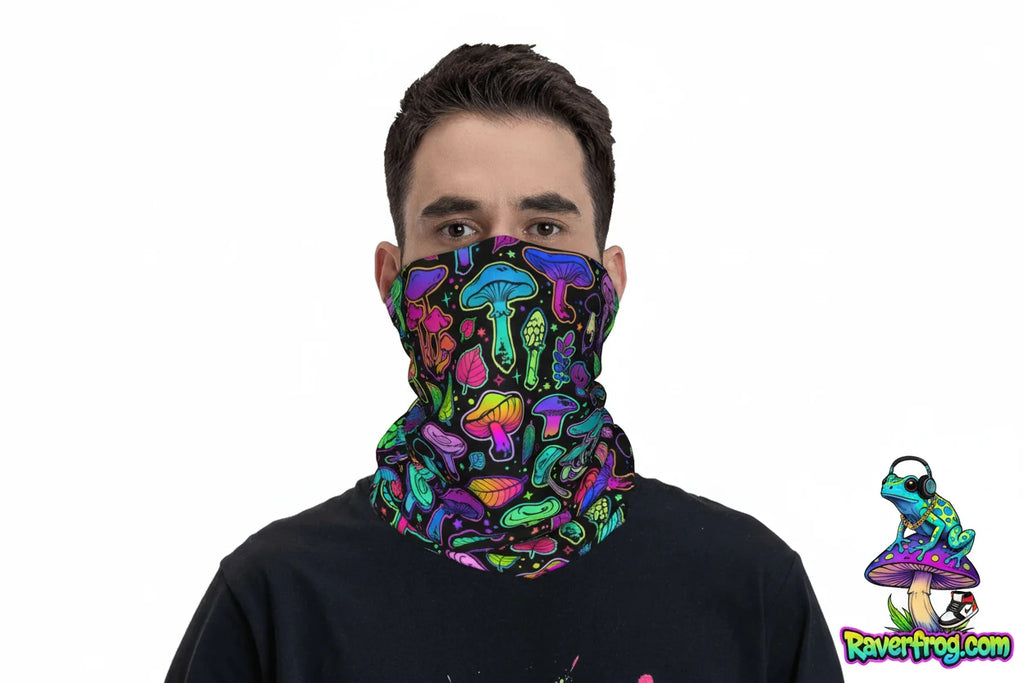 Psychedelic Trippy Mushroom Bandana / Scarfs