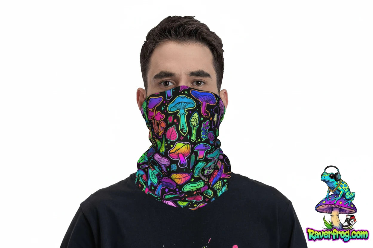 Psychedelic Trippy Mushroom Bandana / Scarfs