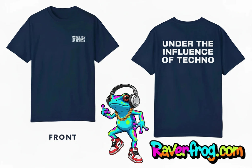 ‘Under The Influence of Techno’  T-Shirt.    🐸 Born in Detroit 🐸