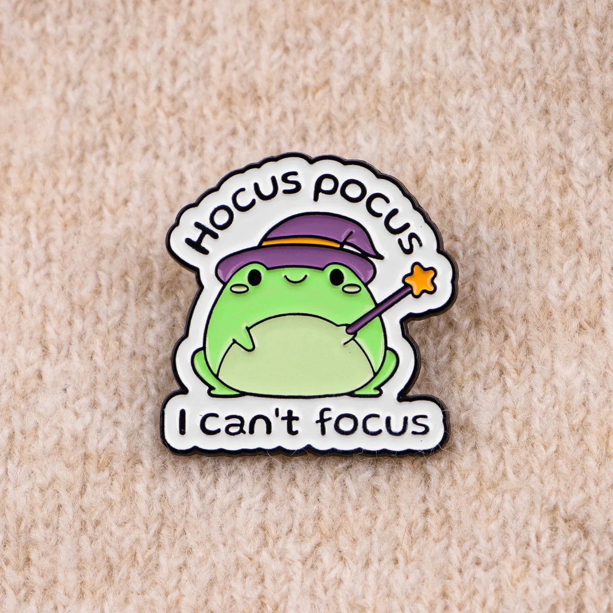 Raverfrog A.D.D. Magician Enamel Festival Pin