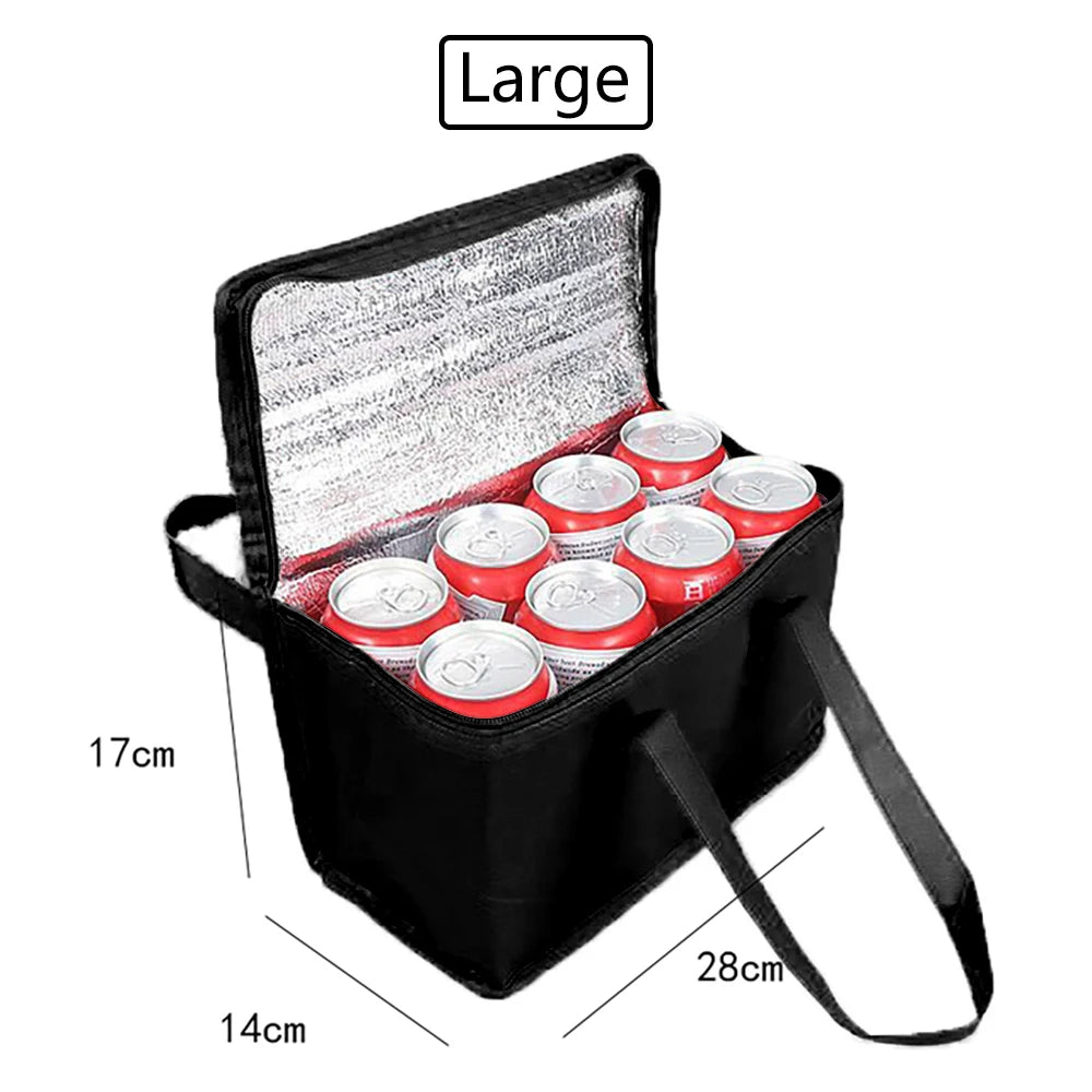 Portable foldable Lunch Cooler Bag. 2 Sizes.