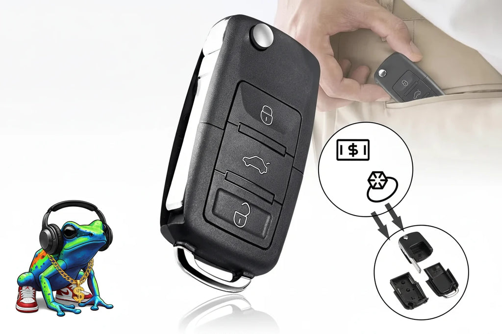 Fake Car Key Safe Hidden Secret Compartment Stash Box Discreet Decoy Car Key Fob