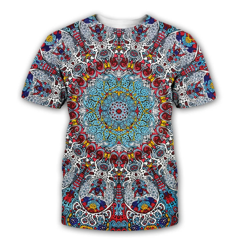 Mysterious Symbols Trippy 3D Print T-Shirts
