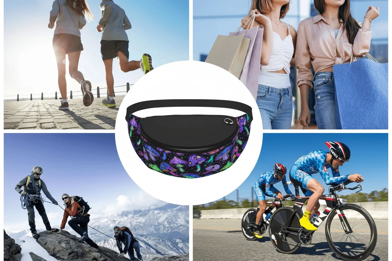 Psychedelic Mushroom Fanny Packs.
