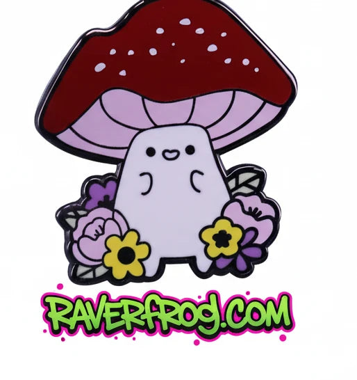 Mushrooms and Magical Forest Enamel Drip Pin Collection.