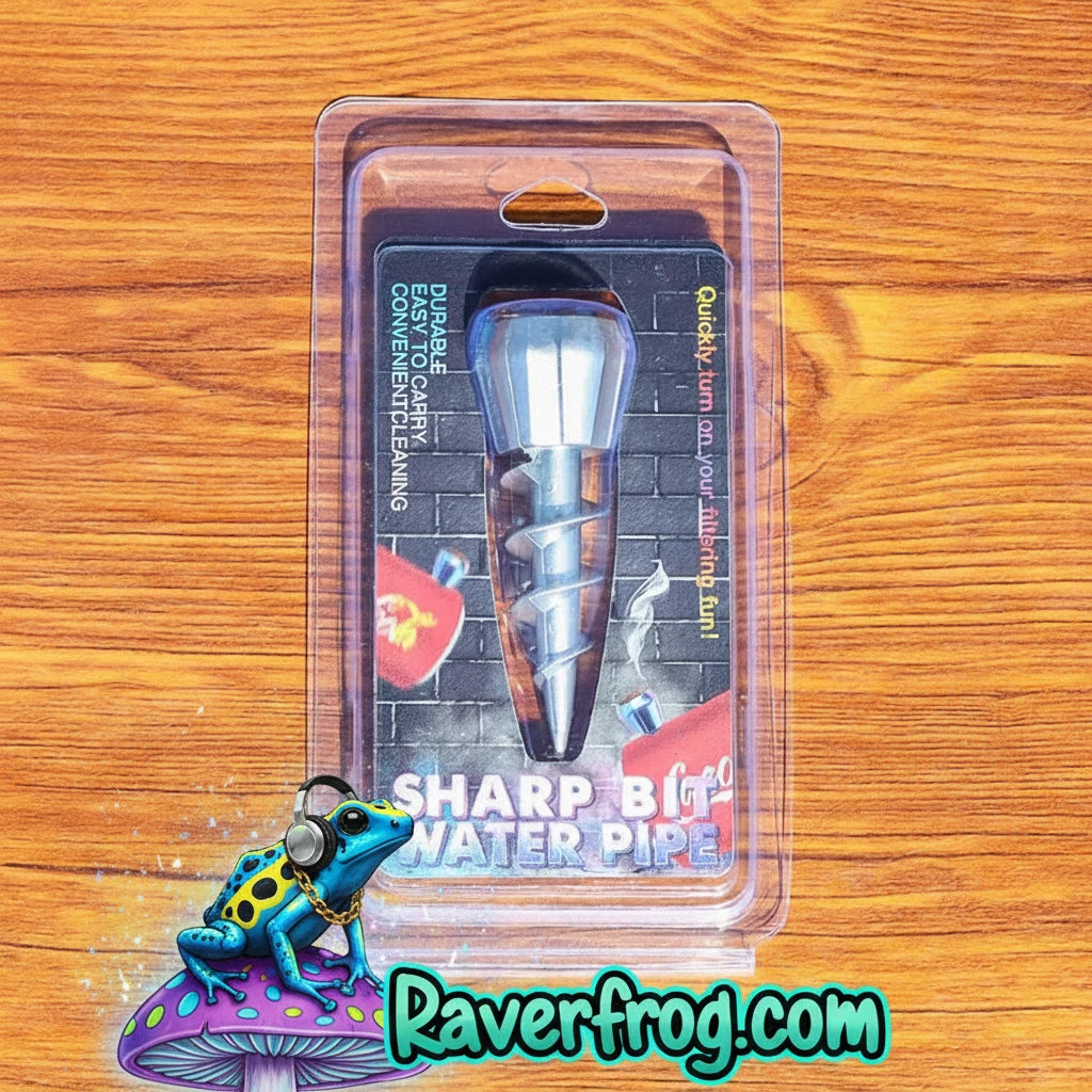 Heavy Duty Screw-In Pipe.  Create Water-Bong from Cans, Bottles, Etc.  No Pipe, No Problem.  Easily bring into festival and Create your Masterpiece.