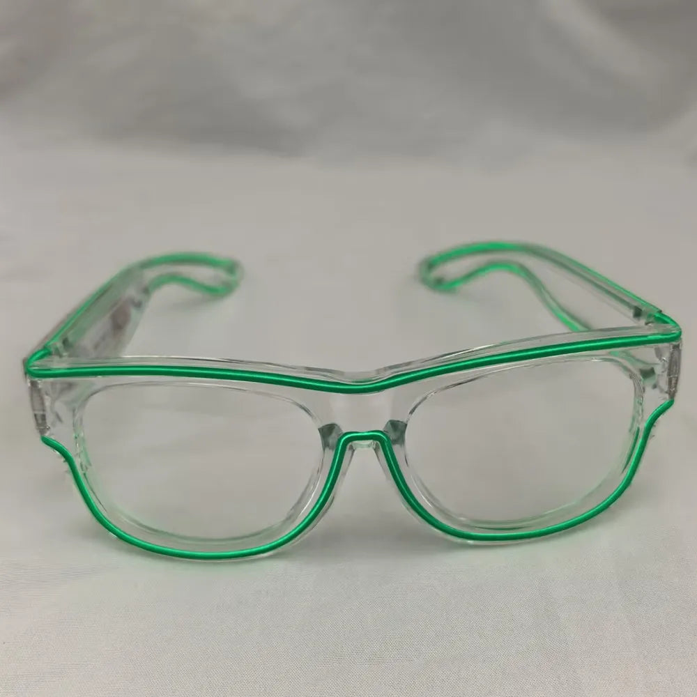 Raverfrog Wireless LED luminous rechargeable sunglasses.  No cords!