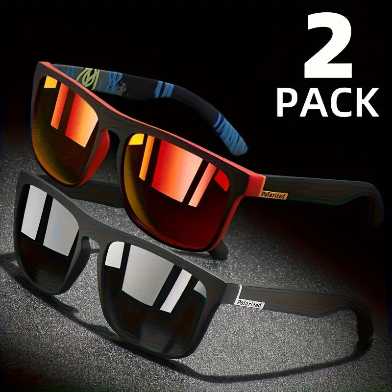Graffiti Tagged - Polarized Polycarbonate + Anti-Glare Sunglasses. 2 pack bundle!