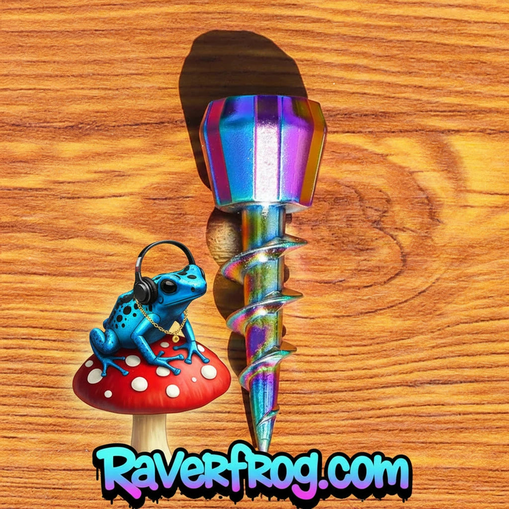 Heavy Duty Screw-In Pipe.  Create Water-Bong from Cans, Bottles, Etc.  No Pipe, No Problem.  Easily bring into festival and Create your Masterpiece.