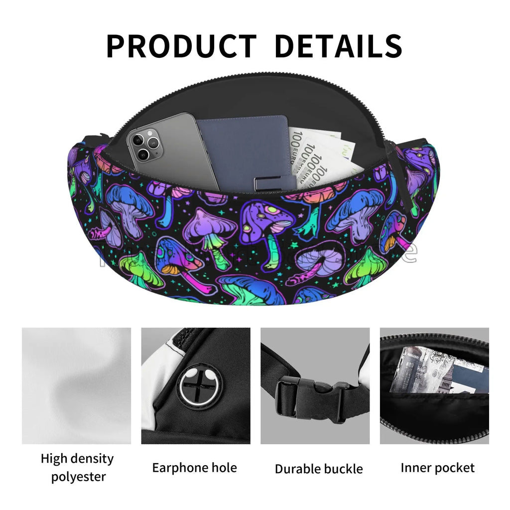Psychedelic Mushroom Fanny Packs.
