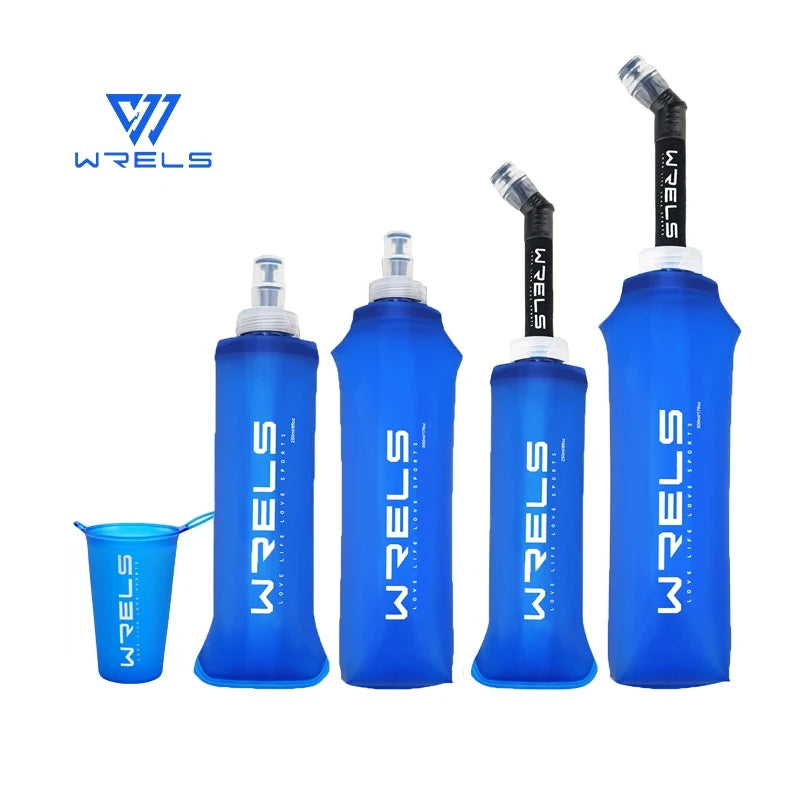 Pocket Pint. Raverfrog / WRELS Festival Folding Water Bottle (TPU BPA-Free Collapsible Soft Flask)Variety of Sizes.