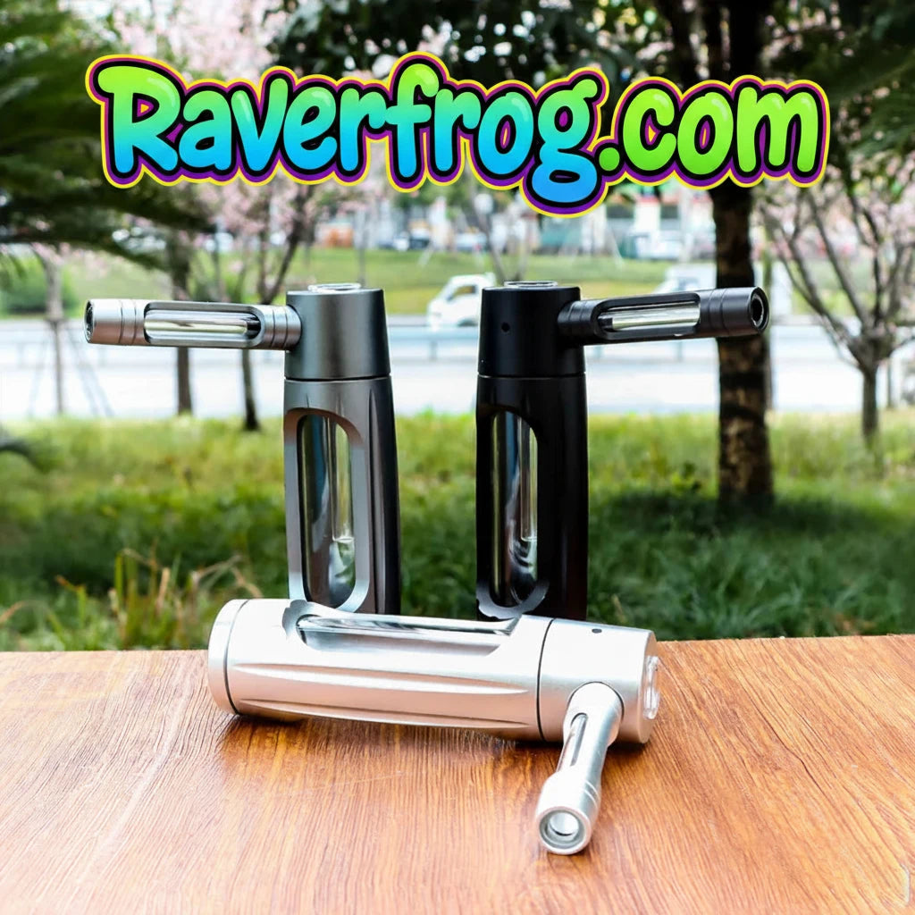 Ultra-Premium Portable Sealed Metal Water Pipe with 155mm Glass Bowls.  All Glass and Metal.  💨 Anything!