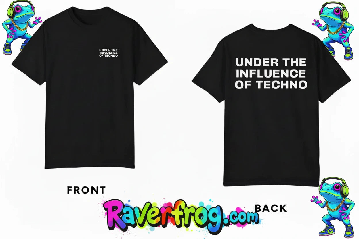 ‘Under The Influence of Techno’  T-Shirt.    🐸 Born in Detroit 🐸