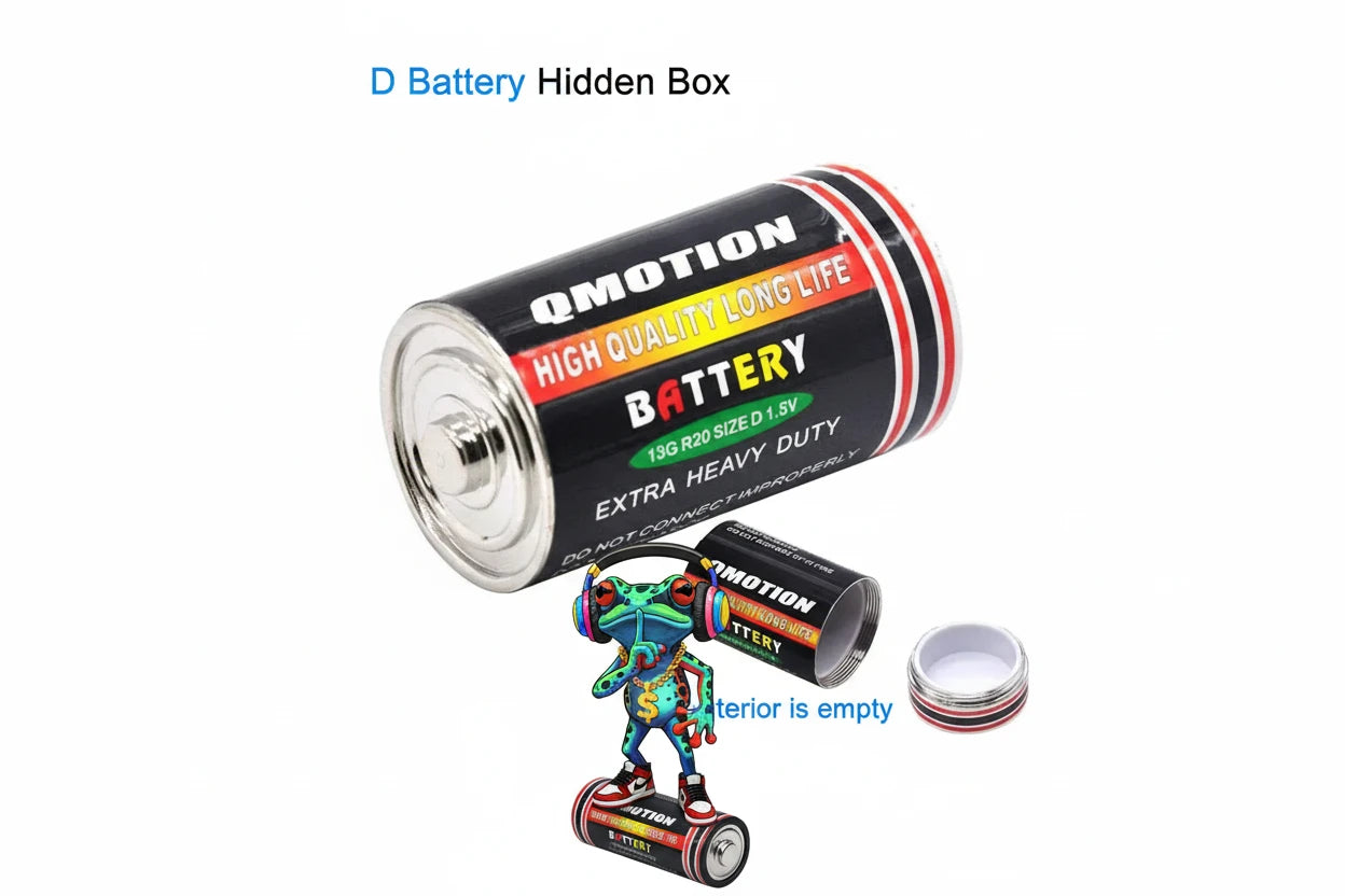 Empty Dry Cell ⁣⁣⁣⁣Battery Travel Diversion Stash Safe