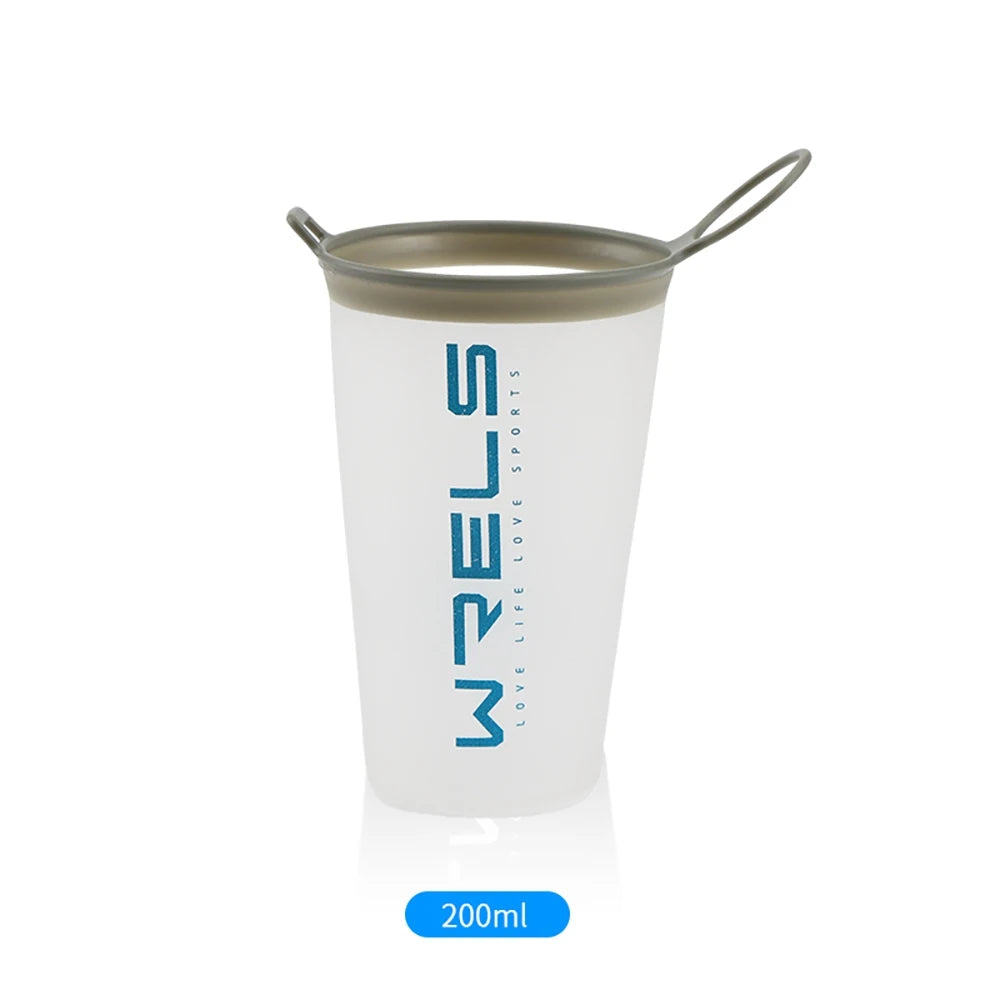 Pocket Pint. Raverfrog / WRELS Festival Folding Water Bottle (TPU BPA-Free Collapsible Soft Flask)Variety of Sizes.