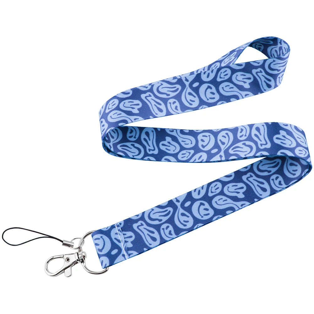 Trippy Face Lanyard + ID / Card / Badge Holder.  Perfect for ID + Touchpay.