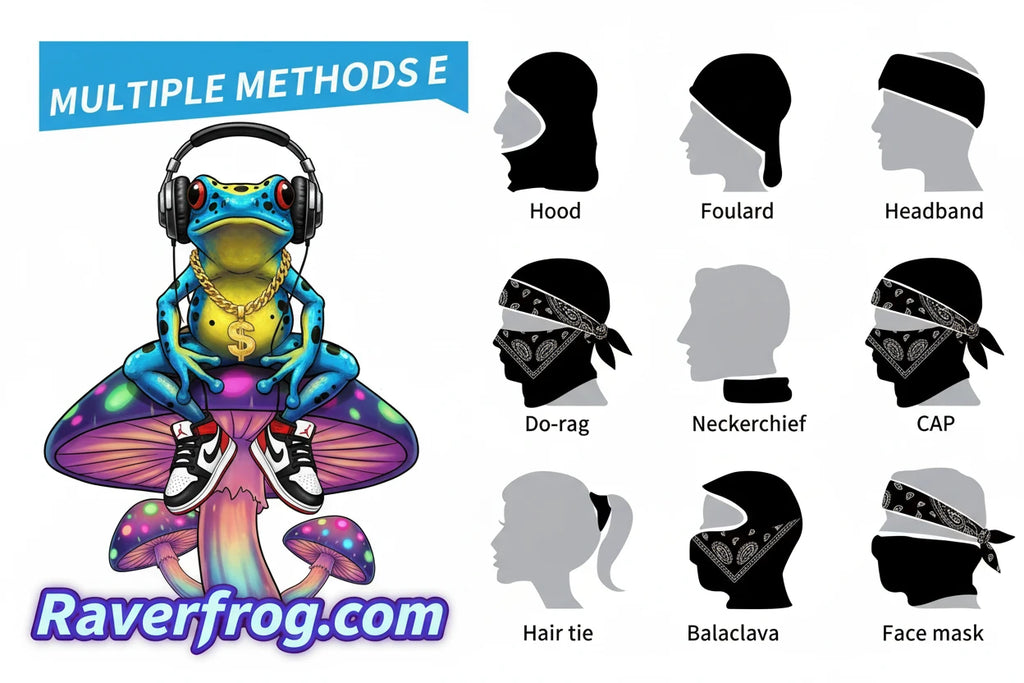 Psychedelic Trippy Mushroom Bandana / Scarfs