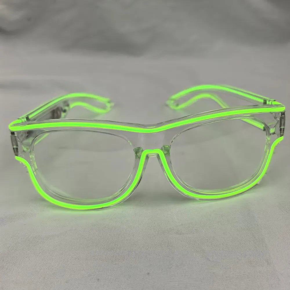 Raverfrog Wireless LED luminous rechargeable sunglasses.  No cords!