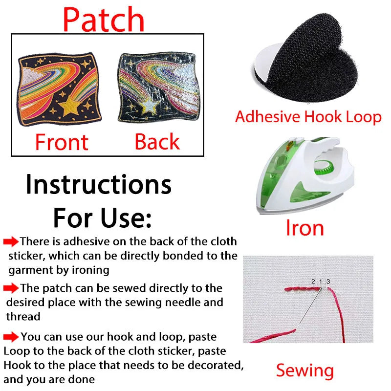 Iron-On Swag Patches.