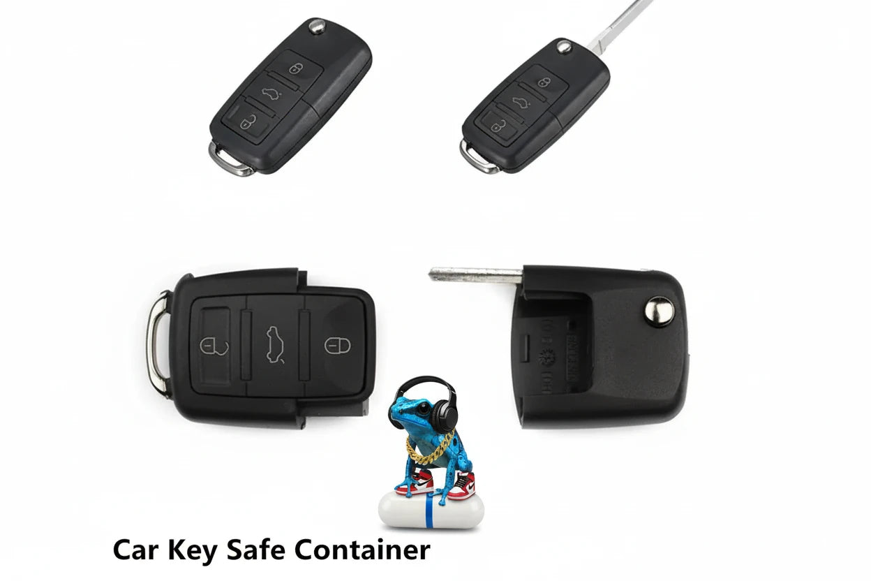 Premium Decoy Key-Fob Stash Safe.  Identical copy.