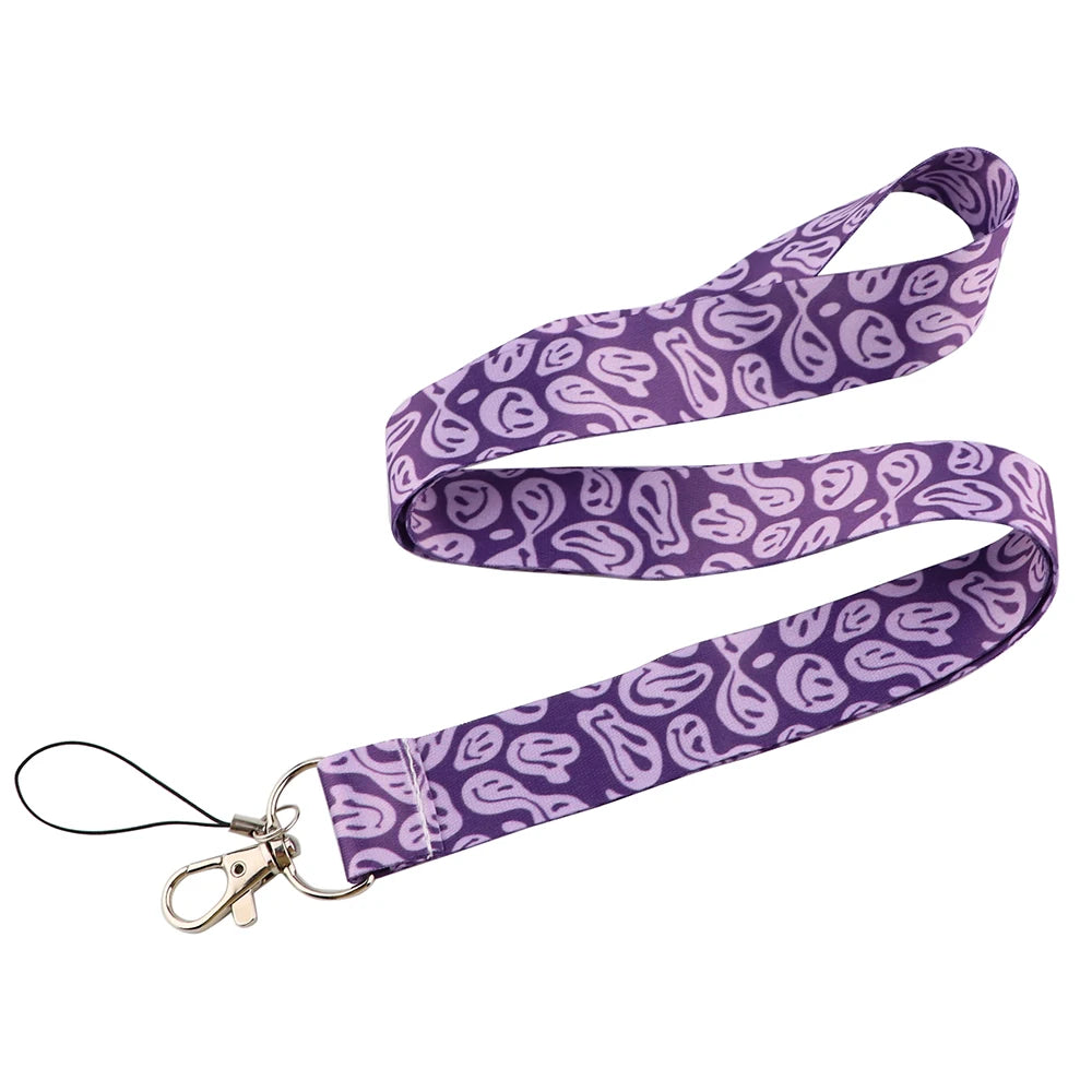 Trippy Face Lanyard + ID / Card / Badge Holder.  Perfect for ID + Touchpay.