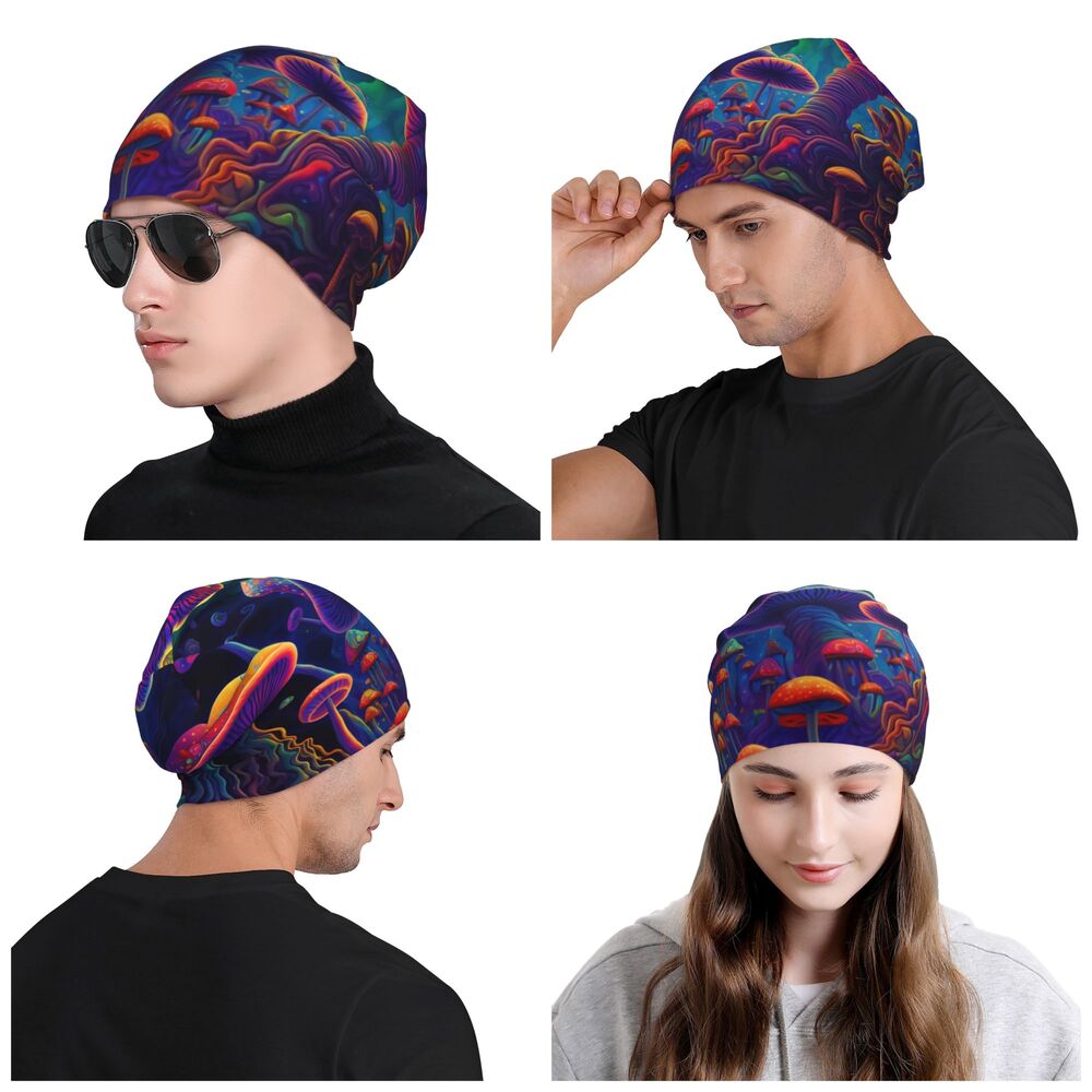 Psychedelic Magic Mushroom Beanies / Skully Caps.
