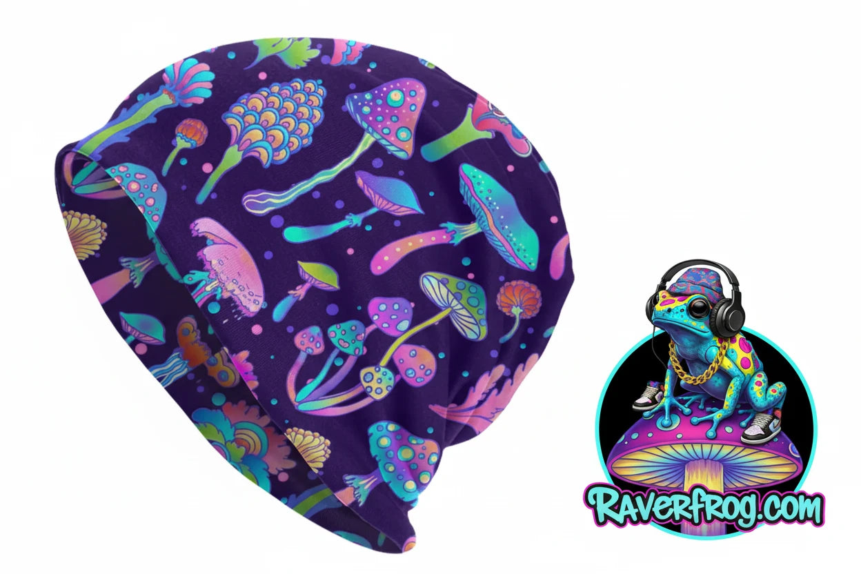 Psychedelic Magic Mushroom Beanies / Skully Caps.