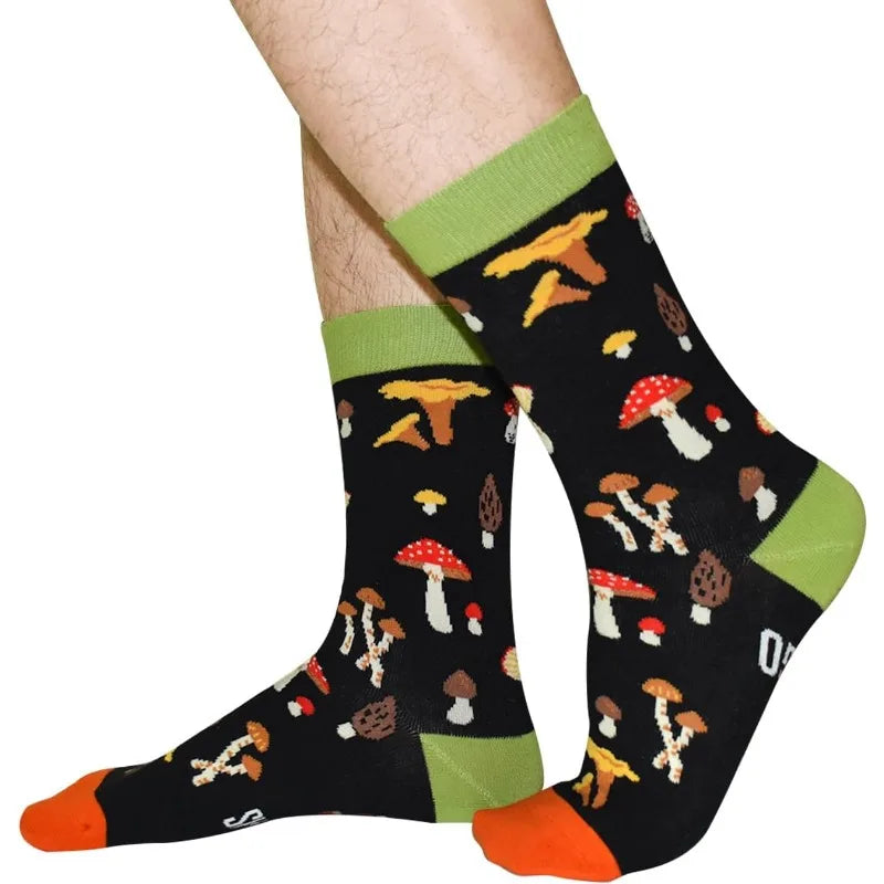 Funny Mushroom Tall Socks.  Durable, comfortable and makes a statement!