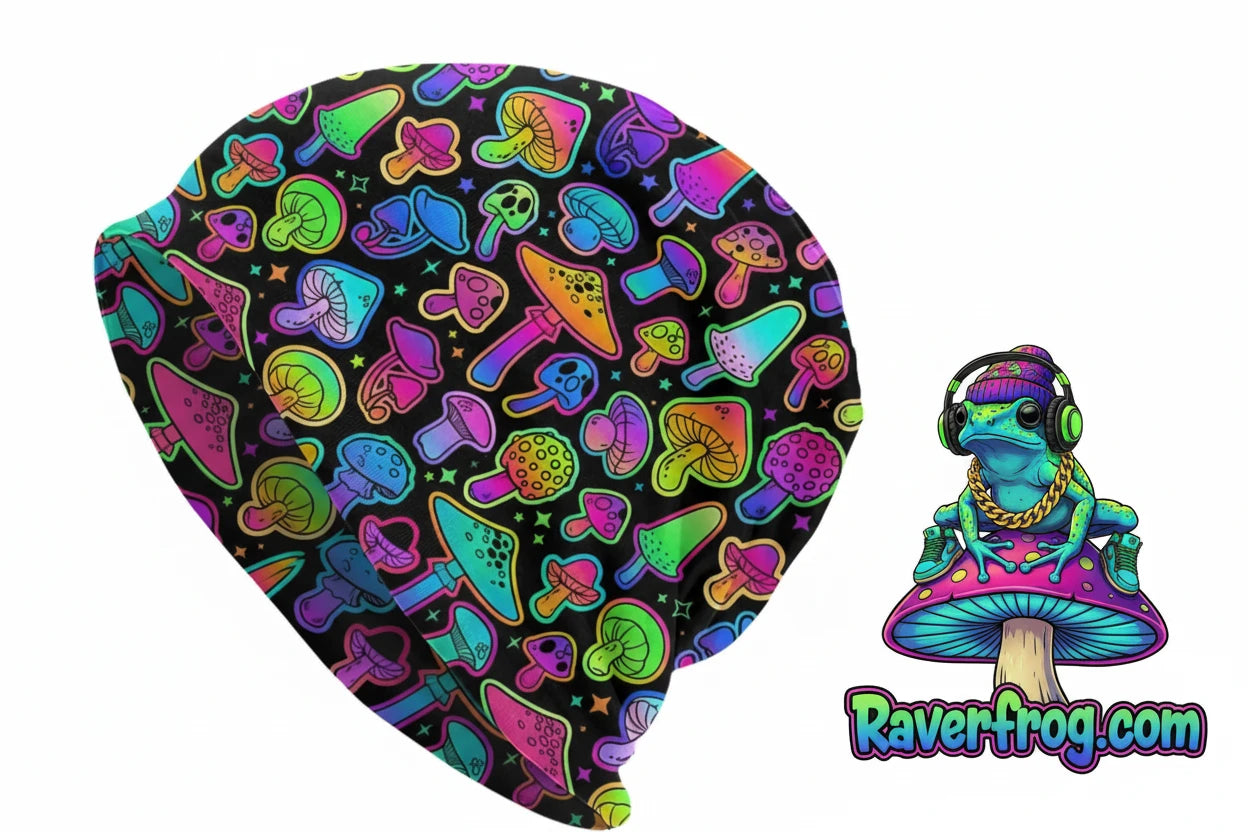 Psychedelic Magic Mushroom Beanies / Skully Caps.