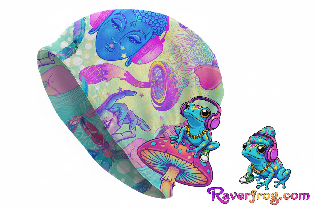 Psychedelic Magic Mushroom Beanies / Skully Caps.