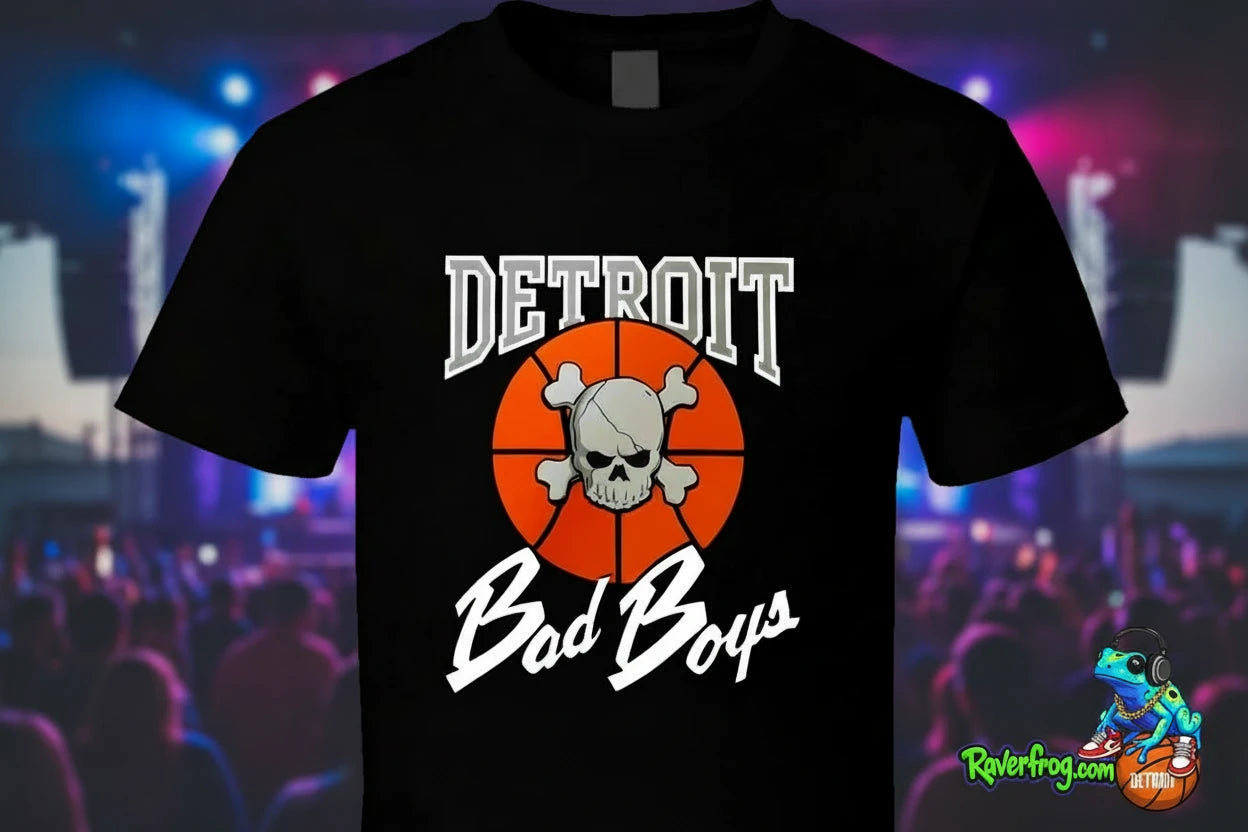 Retro Detroit Bad Boys T-Shirt. Dry-Wick Material.  Represent!