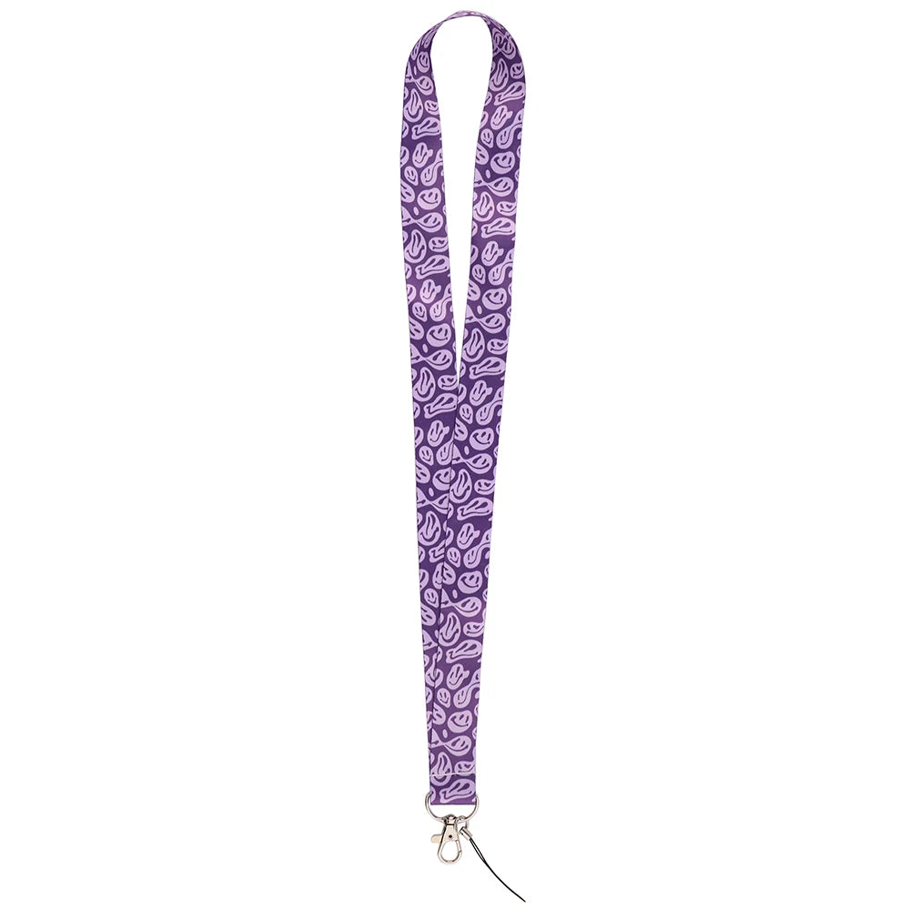 Trippy Face Lanyard + ID / Card / Badge Holder.  Perfect for ID + Touchpay.