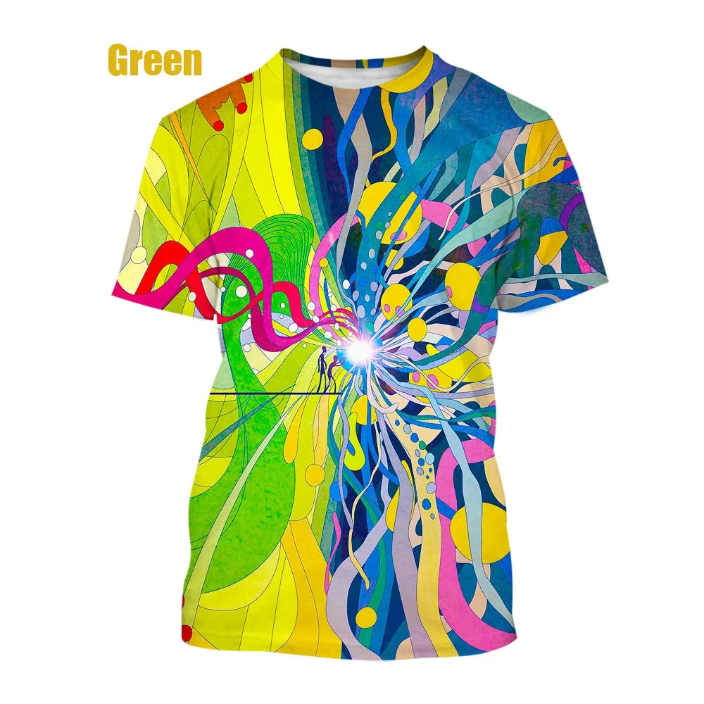 Art Creative 3d Printing T-shirt