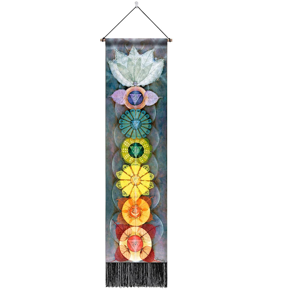 Seven Chakra Skinny Wall Tapestry Collection