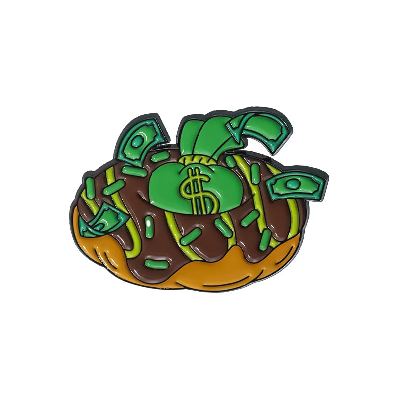 Ca$h Money Enamel Festival Pin Collection.  20 Unique Designs to choose from.