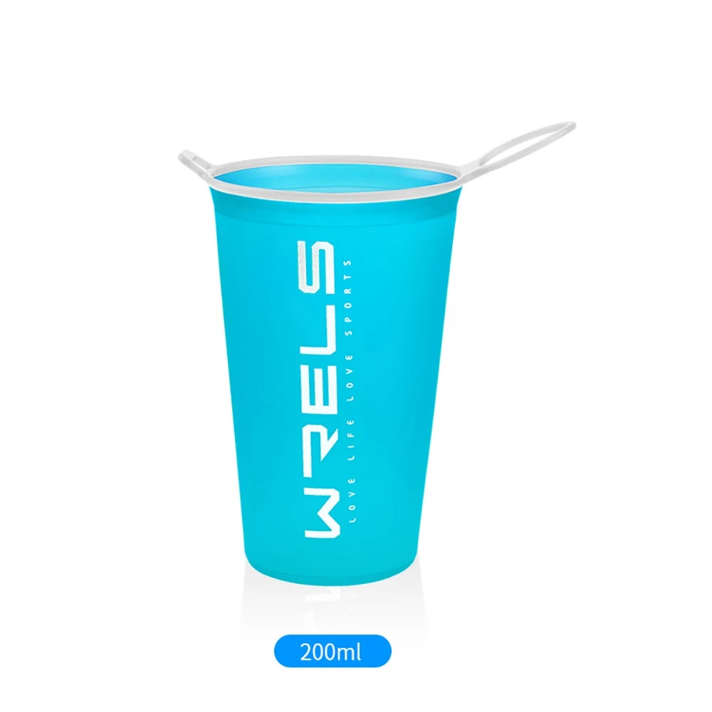 Pocket Pint. Raverfrog / WRELS Festival Folding Water Bottle (TPU BPA-Free Collapsible Soft Flask)Variety of Sizes.