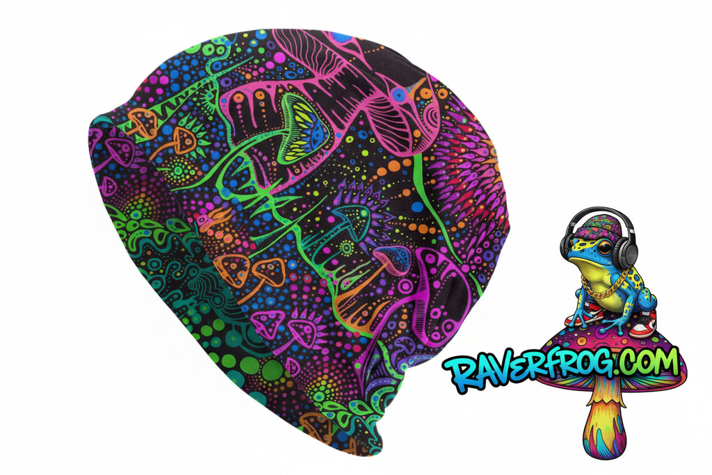 Psychedelic Magic Mushroom Beanies / Skully Caps.