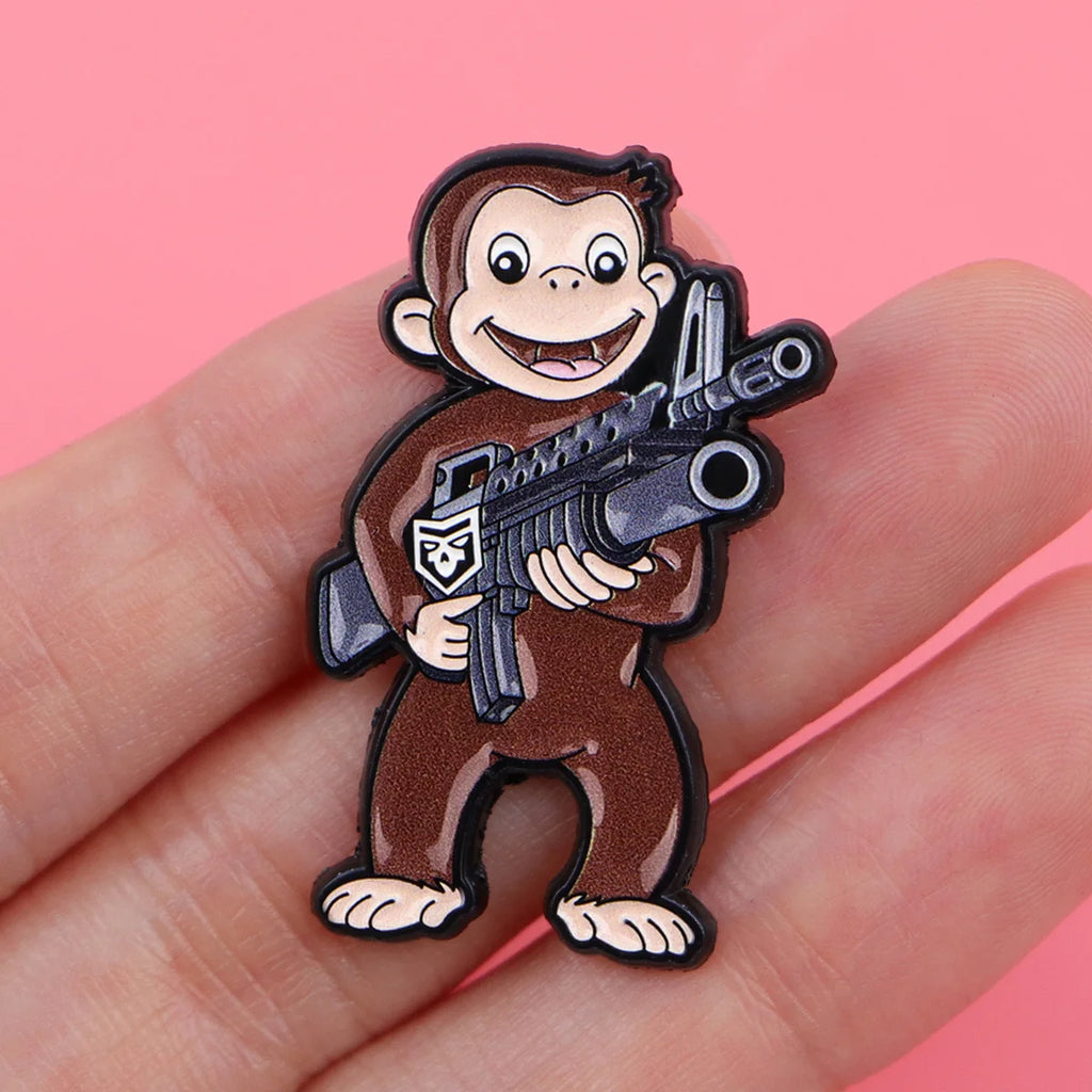 Curious Jorge Festival Enamel Pin