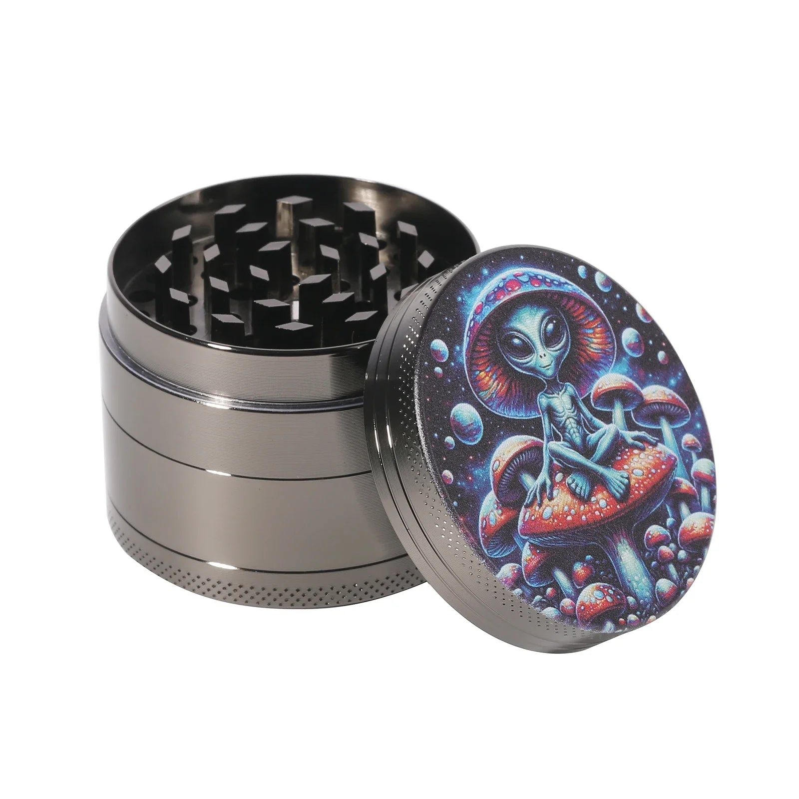 Raverfrog Grinder (Compact and Large Sizes Available) Metal Herb Grinder