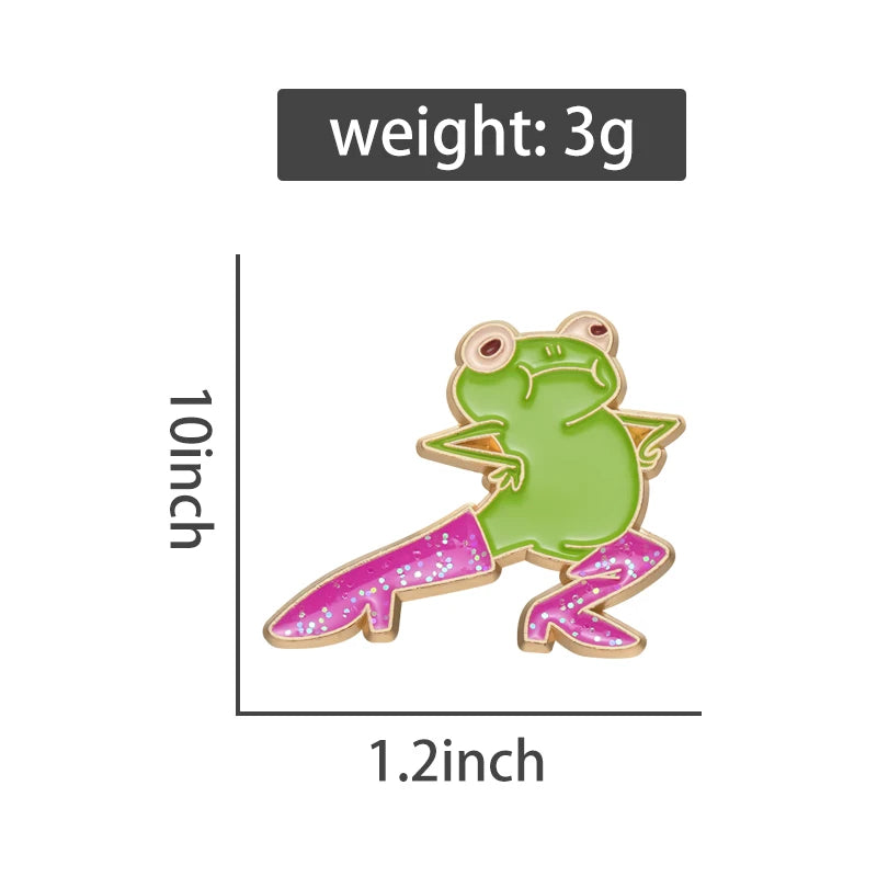 RF Lady Frog - All that Sass - Enamel Metal Festival Drip Pin