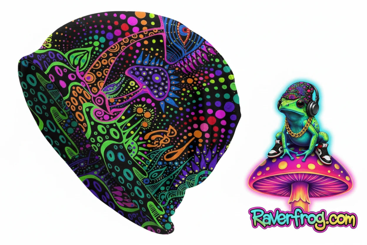 Psychedelic Magic Mushroom Beanies / Skully Caps.