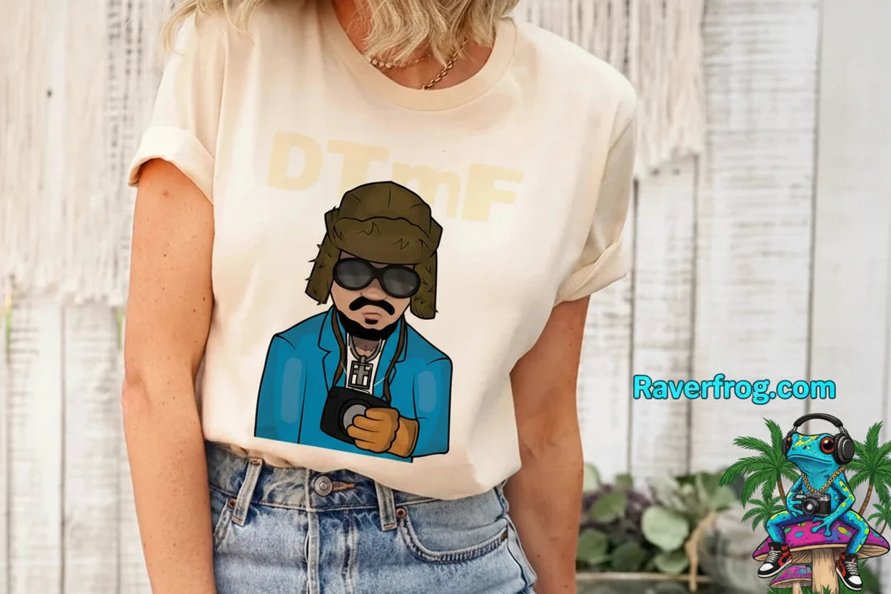 D.T.M.F. Bud Bunny / Raver Frog Collab T-Shirt. *Exclusive*