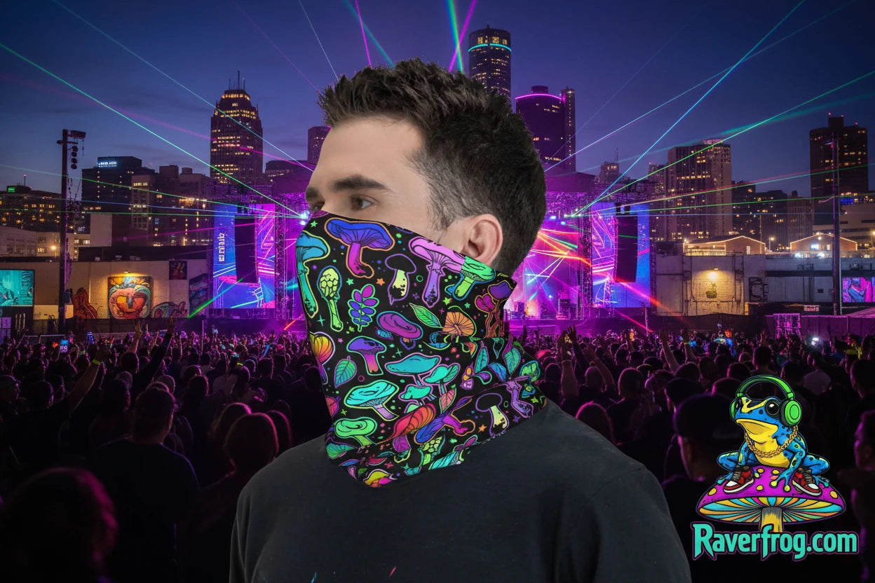 Psychedelic Trippy Mushroom Bandana / Scarfs