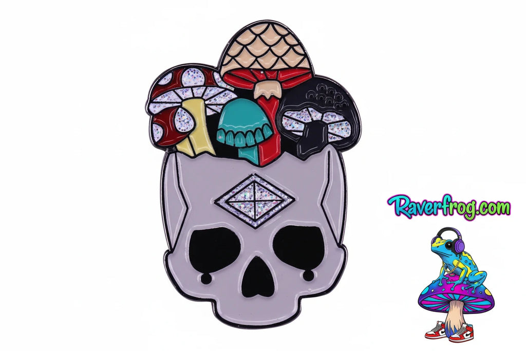 Mushrooms and Magical Forest Enamel Drip Pin Collection.