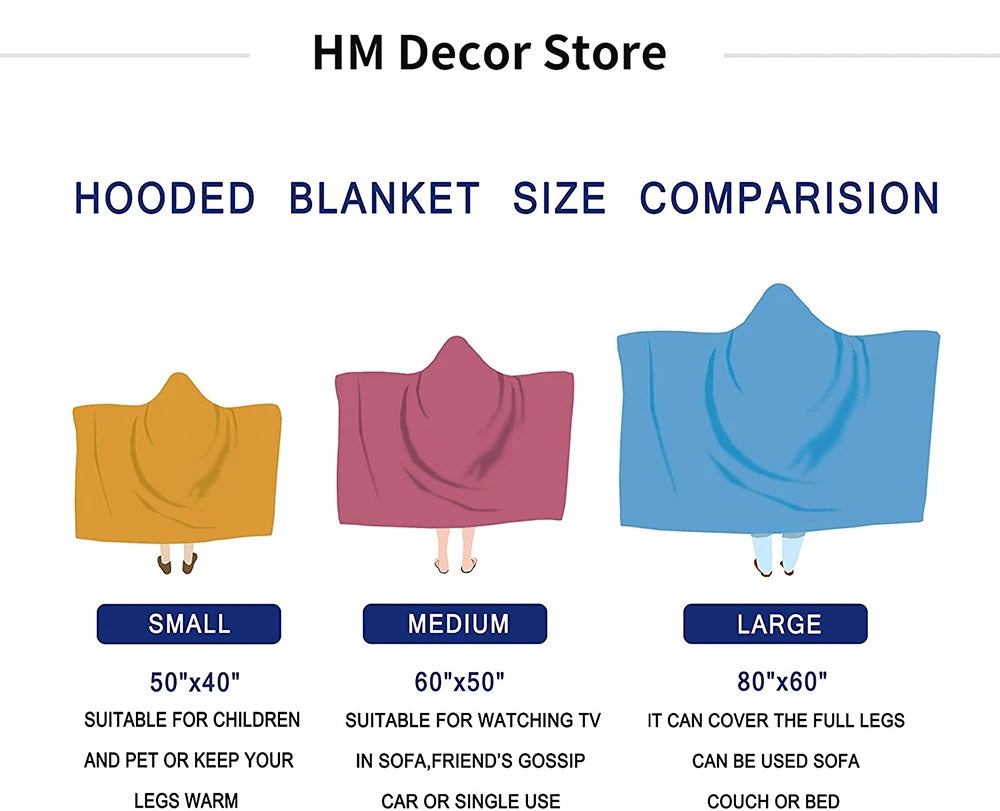 Trippy Rainbow Sherpa Fleece Hooded Blankets.
