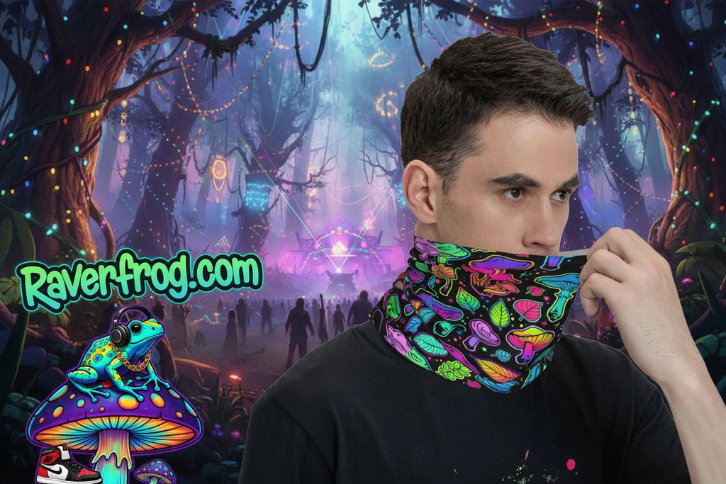 Psychedelic Trippy Mushroom Bandana / Scarfs