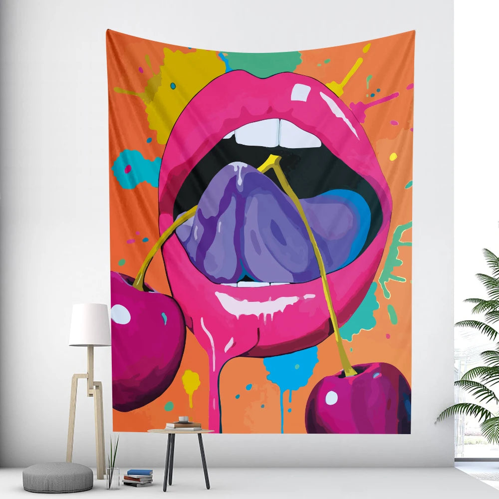 Beautiful HD Graffiti (Pop Art) Psychedelic Street Art Tapestry Collection.  Various Choices. Ultra Large - Full Wall Options Available.